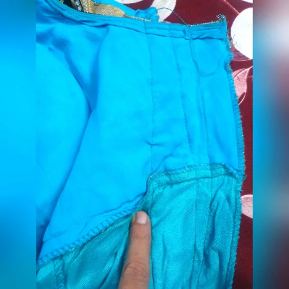 Sale Anarkali Suit with Legging, Duppata Suit Set Floor touch embellished stones - Picture 8 of 8